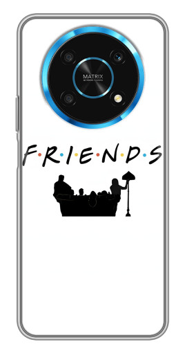 Чехол с принтом "Друзья на диване" для Huawei Honor Magic 5 Lite 5G