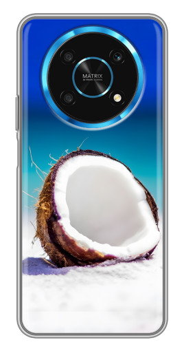 Чехол с принтом "Кокос на пляже" для Huawei Honor Magic 5 Lite 5G