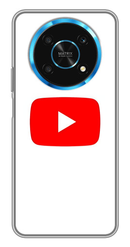 Чехол с принтом "Красная кнопка" для Huawei Honor Magic 5 Lite 5G
