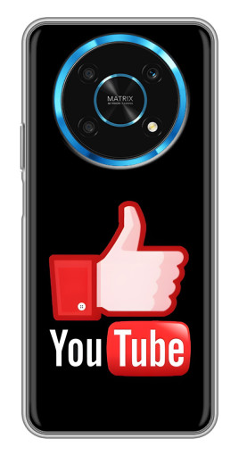 Чехол с печатью "Лайк YouTube" для Huawei Honor Magic 5 Lite 5G