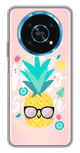 Чехол с картинкой "Летний ананас" для Huawei Honor Magic 5 Lite 5G
