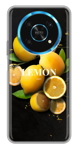 Чехол с принтом "Лимон на черном" для Huawei Honor Magic 5 Lite 5G