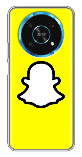 Силиконовый чехол с изображением "Лого Snapchat" для Huawei Honor Magic 5 Lite 5G