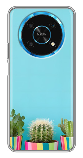 Силиконовый чехол с изображением "Маленькие кактусы" для Huawei Honor Magic 5 Lite 5G