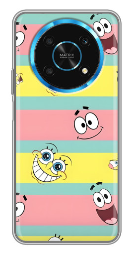 Чехол с картинкой "Мордашки" для Huawei Honor Magic 5 Lite 5G