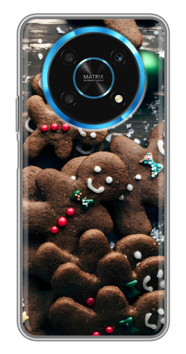 Чехол с печатью "Новогодние человечки" для Huawei Honor Magic 5 Lite 5G