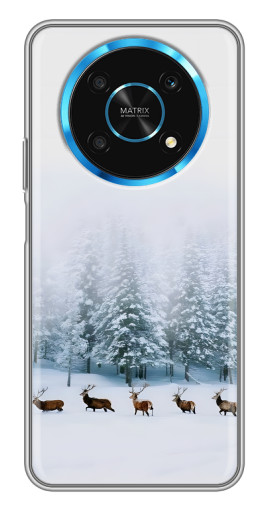Чехол с принтом "Олени в лесу" для Huawei Honor Magic 5 Lite 5G