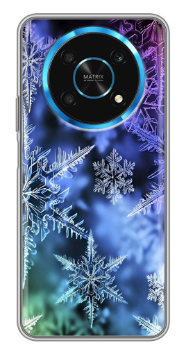 Чехол с картинкой "Разноцветные снежинки" для Huawei Honor Magic 5 Lite 5G