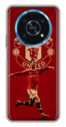 Силиконовый чехол с изображением "Ronaldo в МЮ" для Huawei Honor Magic 5 Lite 5G