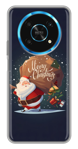 Чехол с печатью "Санта с подарками" для Huawei Honor Magic 5 Lite 5G