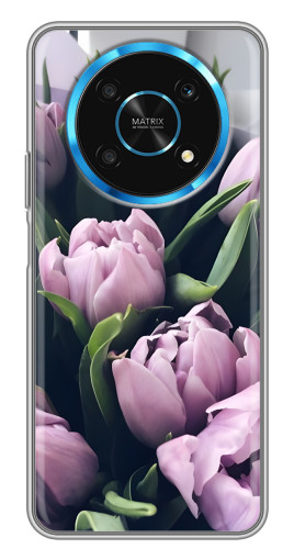 Чехол с принтом "Сиреневые тюльпаны" для Huawei Honor Magic 5 Lite 5G