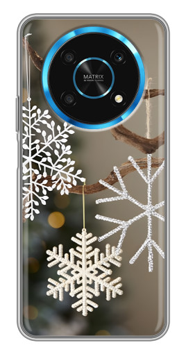 Силиконовый чехол с изображением "Снежинки на ветке" для Huawei Honor Magic 5 Lite 5G