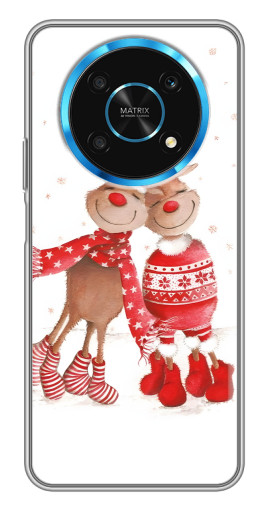 Силиконовый чехол с изображением "Влюбленные олени" для Huawei Honor Magic 5 Lite 5G