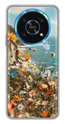 Чехол с принтом "Яркие полевые цветы" для Huawei Honor Magic 5 Lite 5G