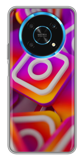 Чехол с принтом "Значки Инстаграм" для Huawei Honor Magic 5 Lite 5G