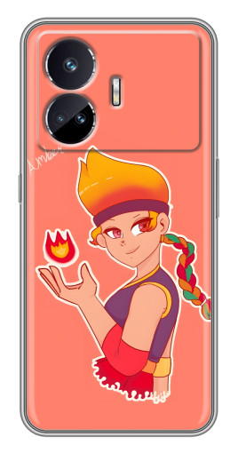 Чехол с картинкой "Amber с огоньком" для Realme GT5