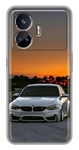Силиконовый чехол с изображением "BMW белая" для Realme GT5