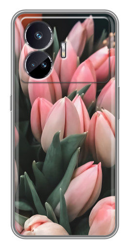 Силиконовый чехол с изображением "Букет тюльпанов" для Realme GT5