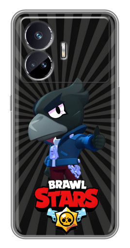 Силиконовый чехол с изображением "Crow Brawl Stars" для Realme GT5