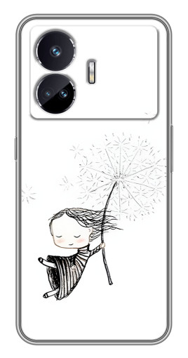 Чехол с печатью "Девочка с одуванчиком" для Realme GT5