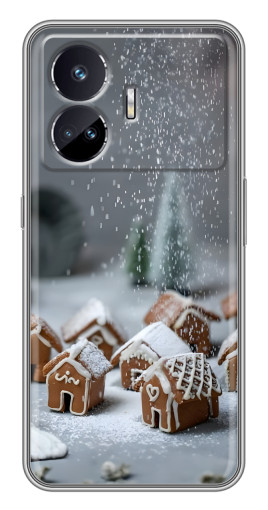 Силиконовый чехол с изображением "Домики из пряников" для Realme GT5