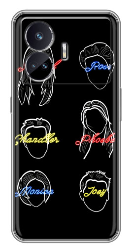 Чехол с принтом "Имена Друзей" для Realme GT5