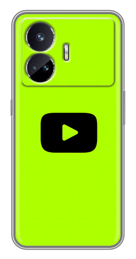 Чехол с картинкой "Кнопка Ютуба" для Realme GT5