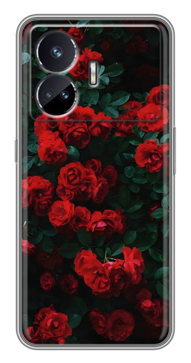 Чехол с картинкой "Красные розы" для Realme GT5