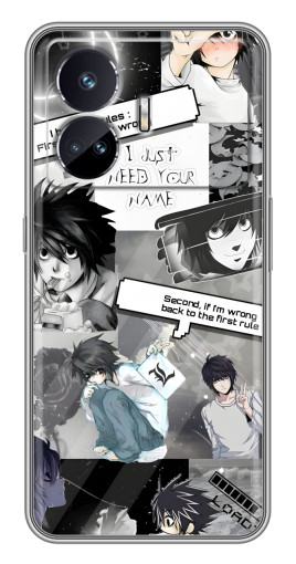 Силиконовый чехол с изображением "L - Death note" для Realme GT5