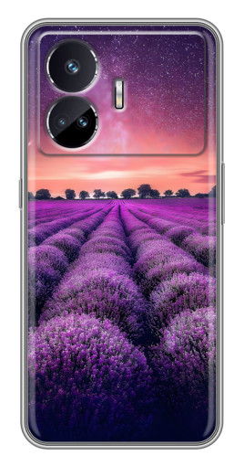 Силиконовый чехол с изображением "Лавандовое поле" для Realme GT5