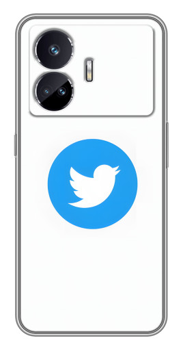 Чехол с печатью "Лого Твиттера" для Realme GT5