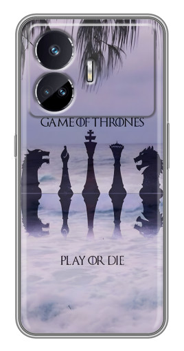 Силиконовый чехол с изображением "Play or Die" для Realme GT5