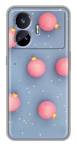 Силиконовый чехол с изображением "Розовые шары" для Realme GT5