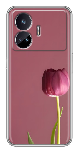 Чехол с картинкой "Розовый тюльпан" для Realme GT5