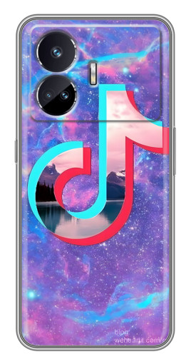 Чехол с картинкой "ТикТок мраморный" для Realme GT5