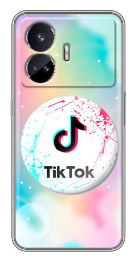 Силиконовый чехол с изображением "TikTok принт" для Realme GT5