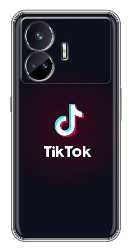 Чехол с картинкой "TikTok темный" для Realme GT5
