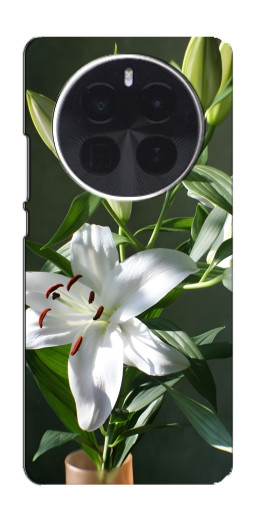 Чехол с принтом "Белые лилии" для Realme GT5 Pro