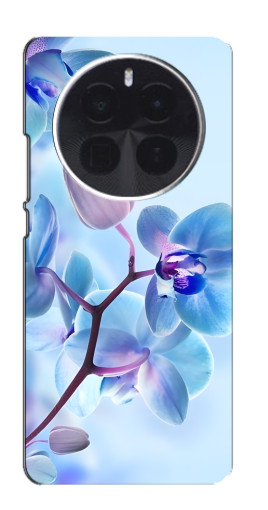 Силиконовый чехол с изображением "Голубые орхидеи" для Realme GT5 Pro