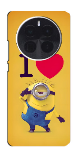 Чехол с печатью "I Love Minion" для Realme GT5 Pro