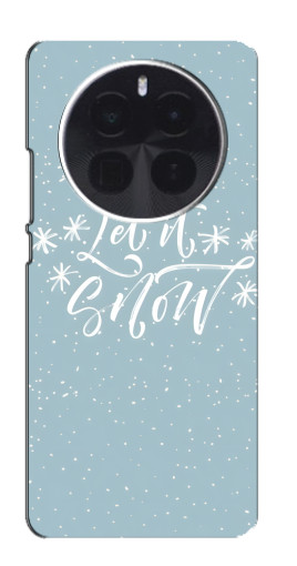 Чехол с принтом "Let it Snow" для Realme GT5 Pro