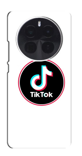 Силиконовый чехол с изображением "Лого Тик Ток" для Realme GT5 Pro