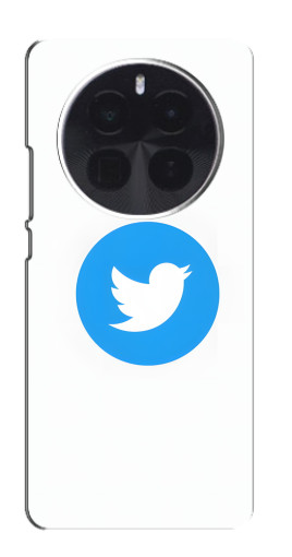 Чехол с картинкой "Лого Твиттера" для Realme GT5 Pro