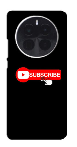 Силиконовый чехол с изображением "Подпишись" для Realme GT5 Pro