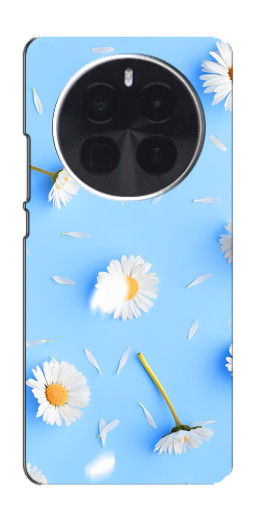 Силиконовый чехол с изображением "Ромашковый фон" для Realme GT5 Pro