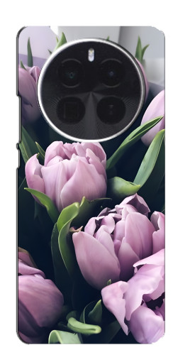 Чехол с печатью "Сиреневые тюльпаны" для Realme GT5 Pro