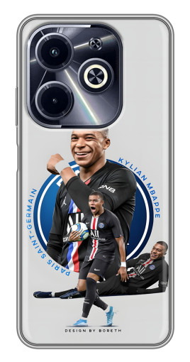 Чехол с печатью "Kylian Mbappe" для Infinix Hot 40i