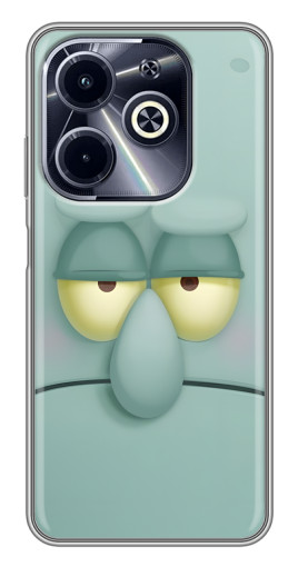 Чехол с принтом "Сквидвард" для Infinix Hot 40i