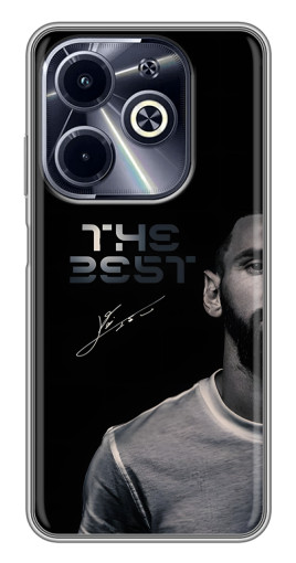 Силиконовый чехол с изображением "The Best Messi" для Infinix Hot 40i