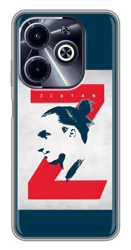 Силиконовый чехол с изображением "Zlatan" для Infinix Hot 40i